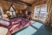 Bed in a french chalet