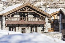 Val d'isère, a chalet from the exterior