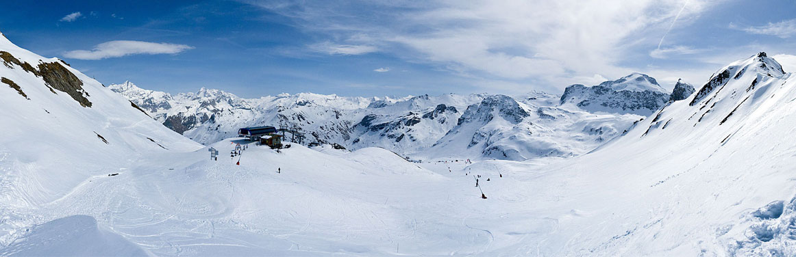 Espace killy vue des pistes